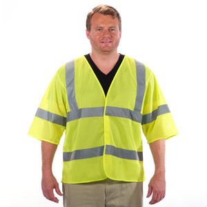 Class 3 Lime Safety Vest - Mesh