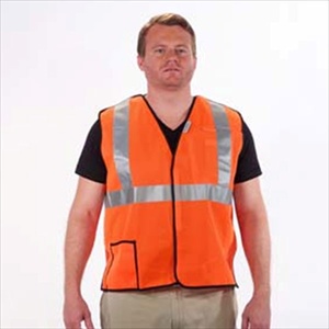 5 Point Tear-Away Safety Vest Orange